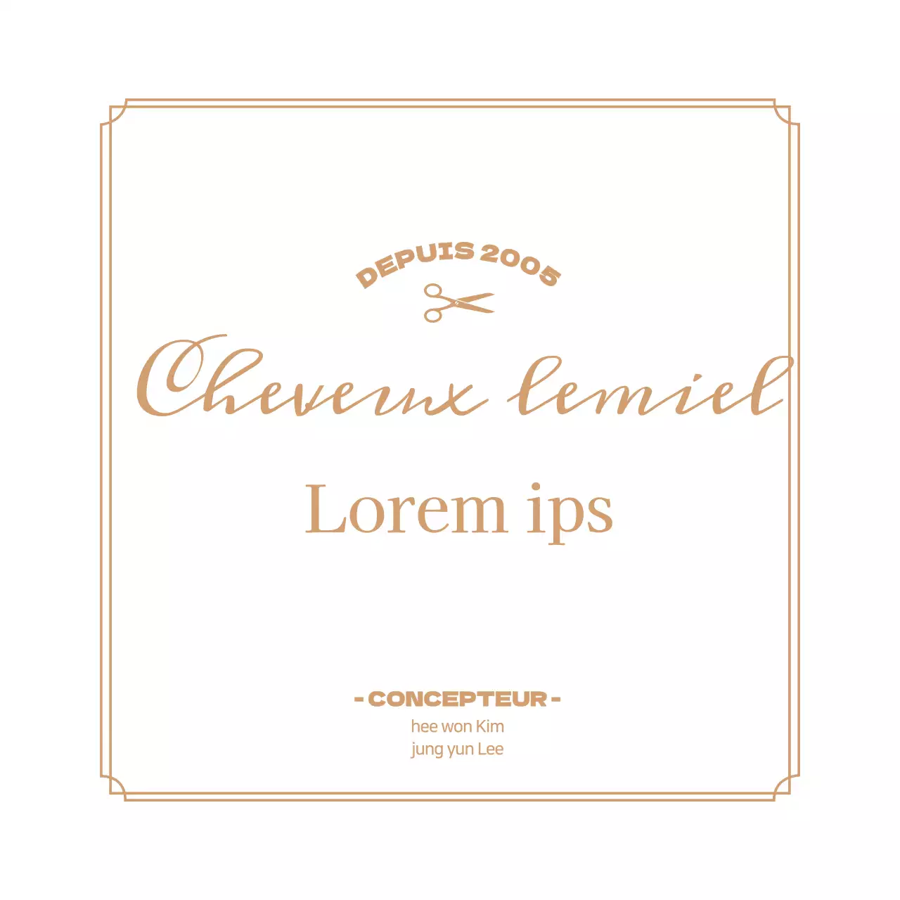 Enseigne de salon de coiffure luxueuse et blanche