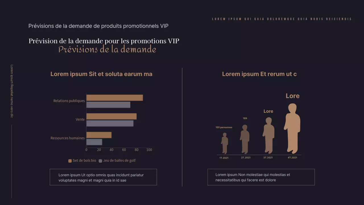 Les touches de couleur or et noir créent une ambiance luxueuse.