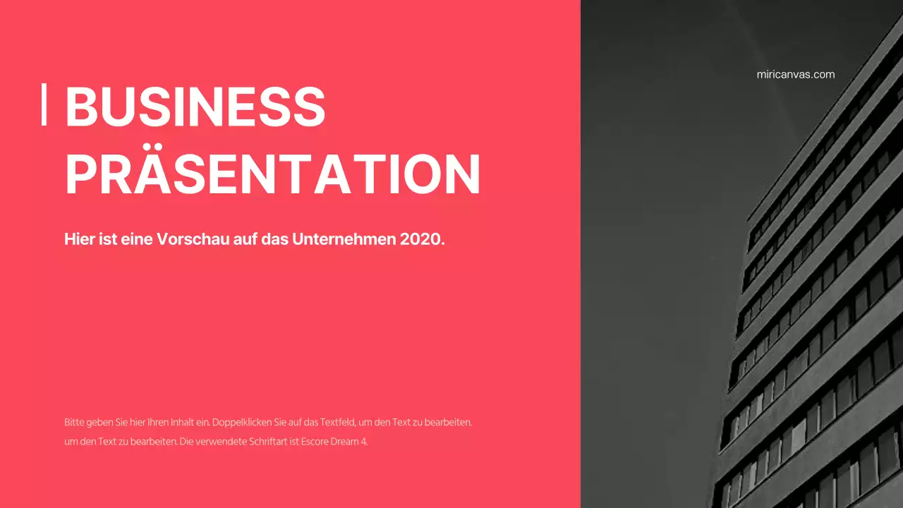 Geschäftspräsentationen