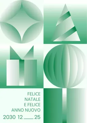 Poster natalizio in verde