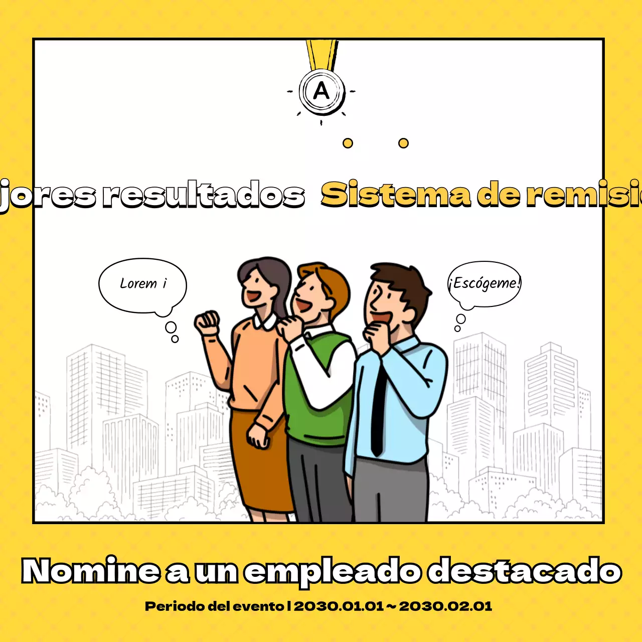 Una sencilla entrevista a un trabajador amarillo y gris
