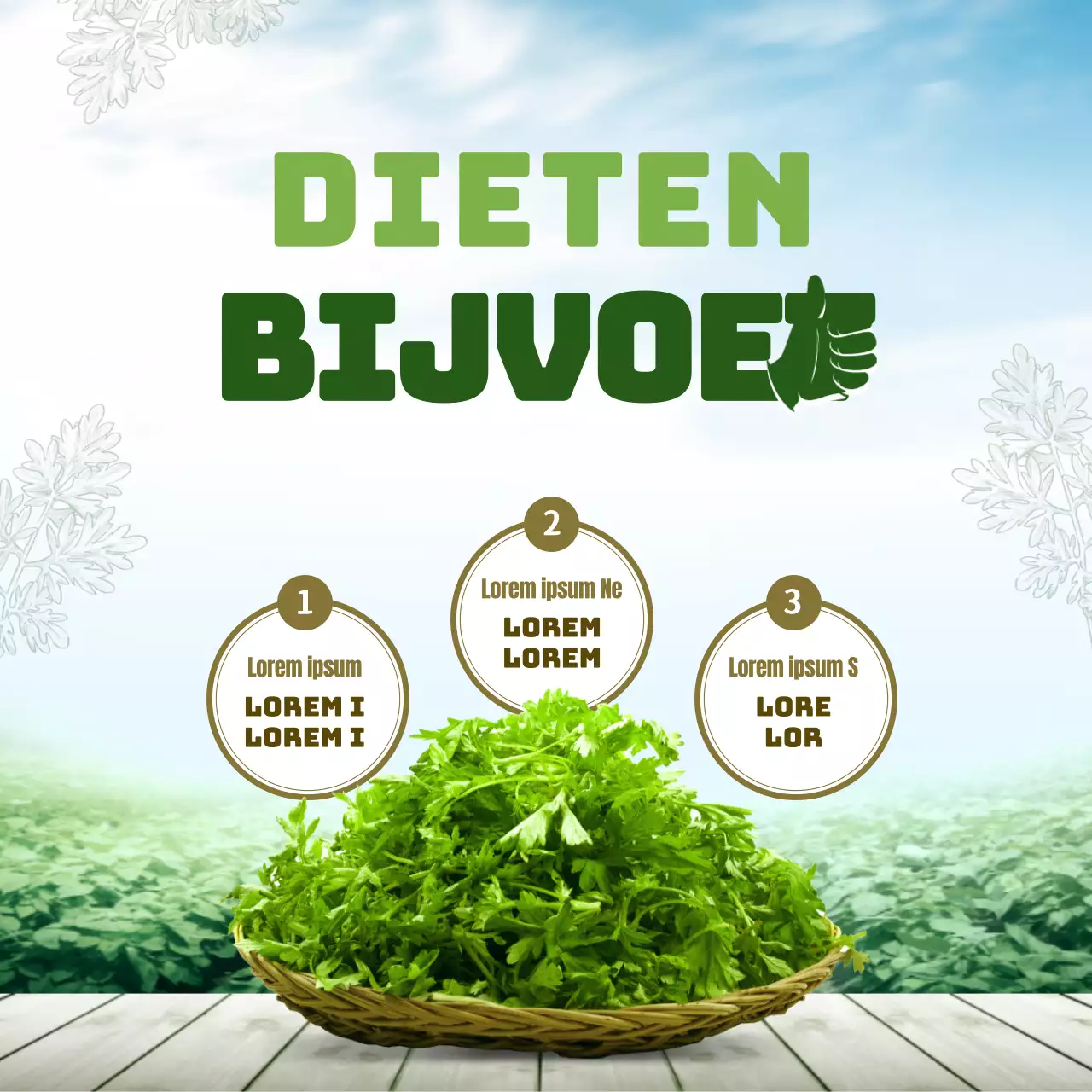 Een strak fotografieconcept met een groene lucht als thema