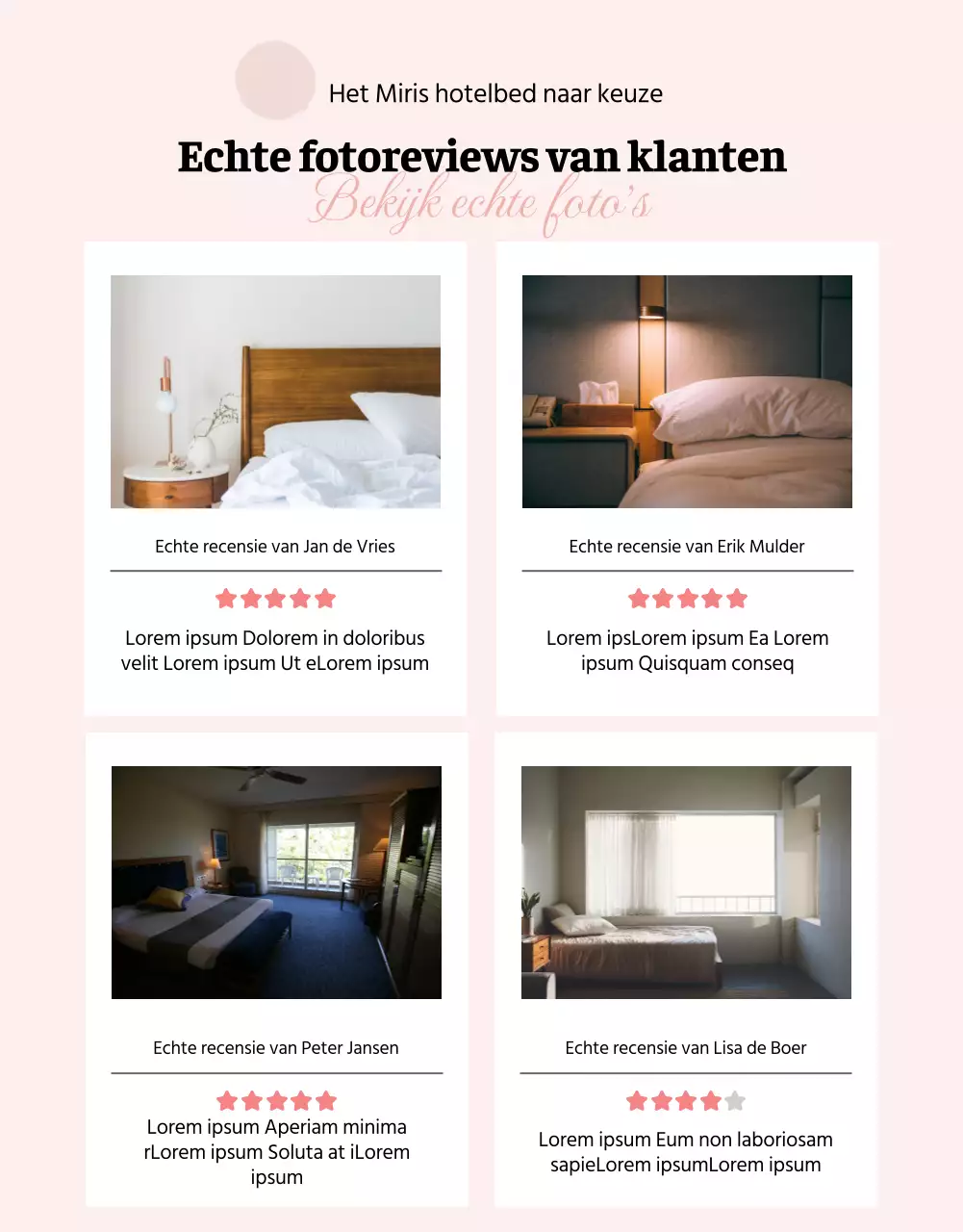 Promoot een rustgevend roze bruidsbeddegoed detailpagina