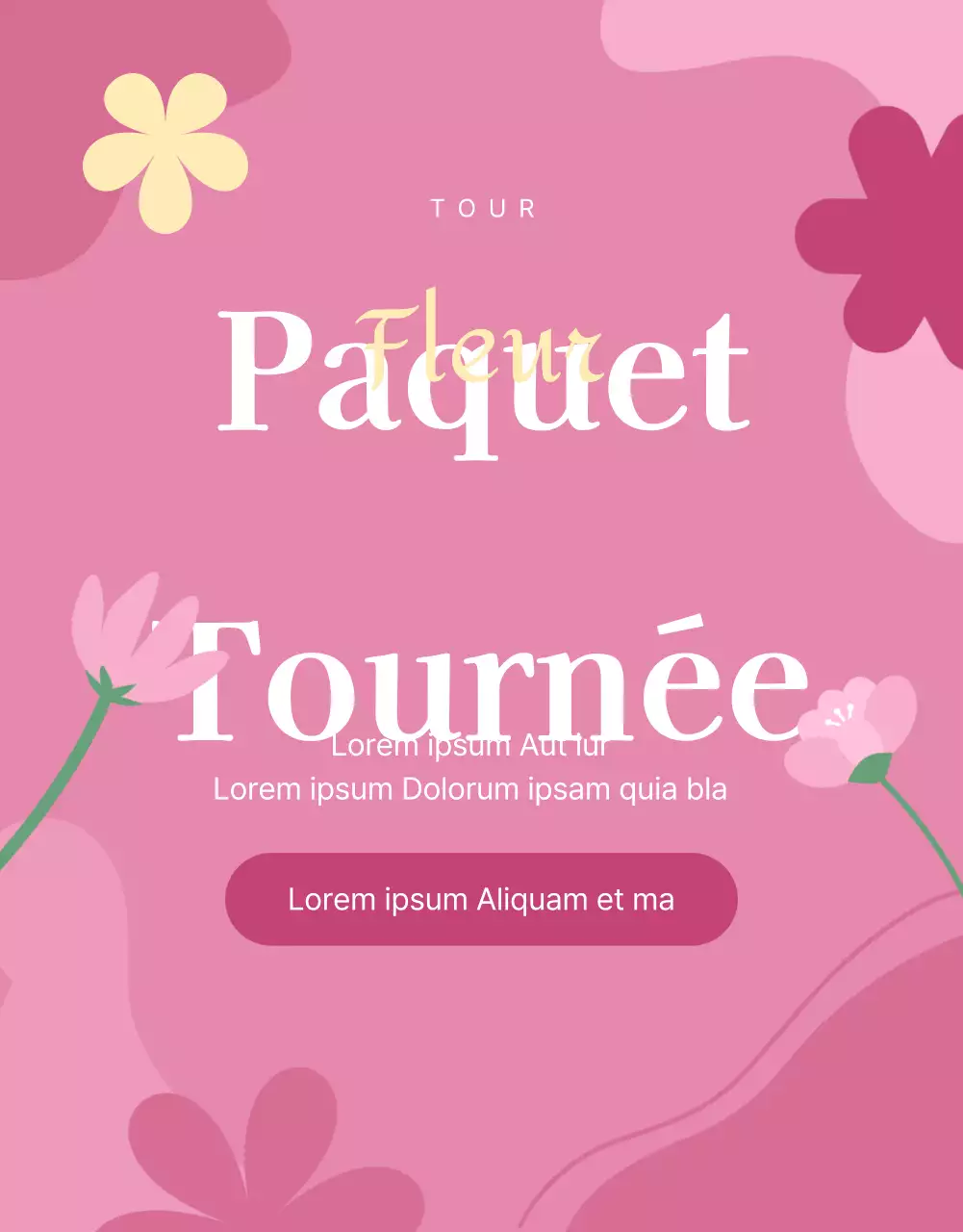 Promouvoir les visites de cerisiers en fleurs avec une touche de rose