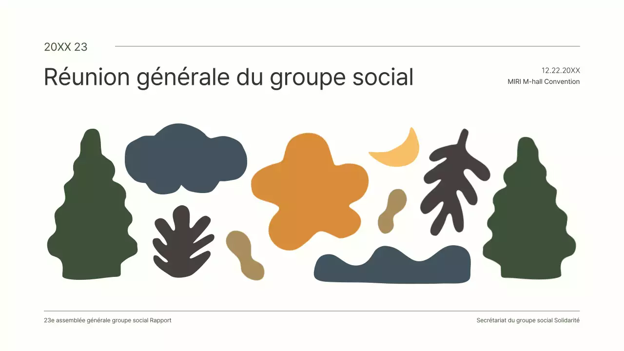 Un rapport de résultats de l'AGA propre avec de jolies illustrations vertes