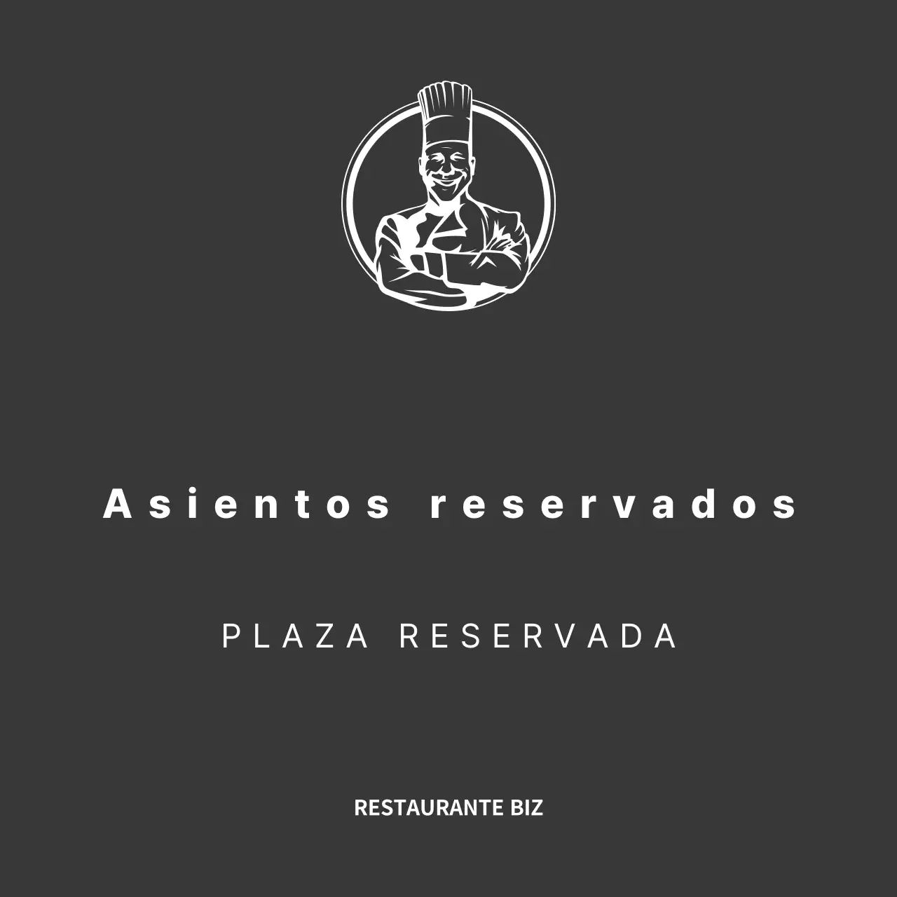 Reservas de restaurantes en blanco y negro y con líneas limpias