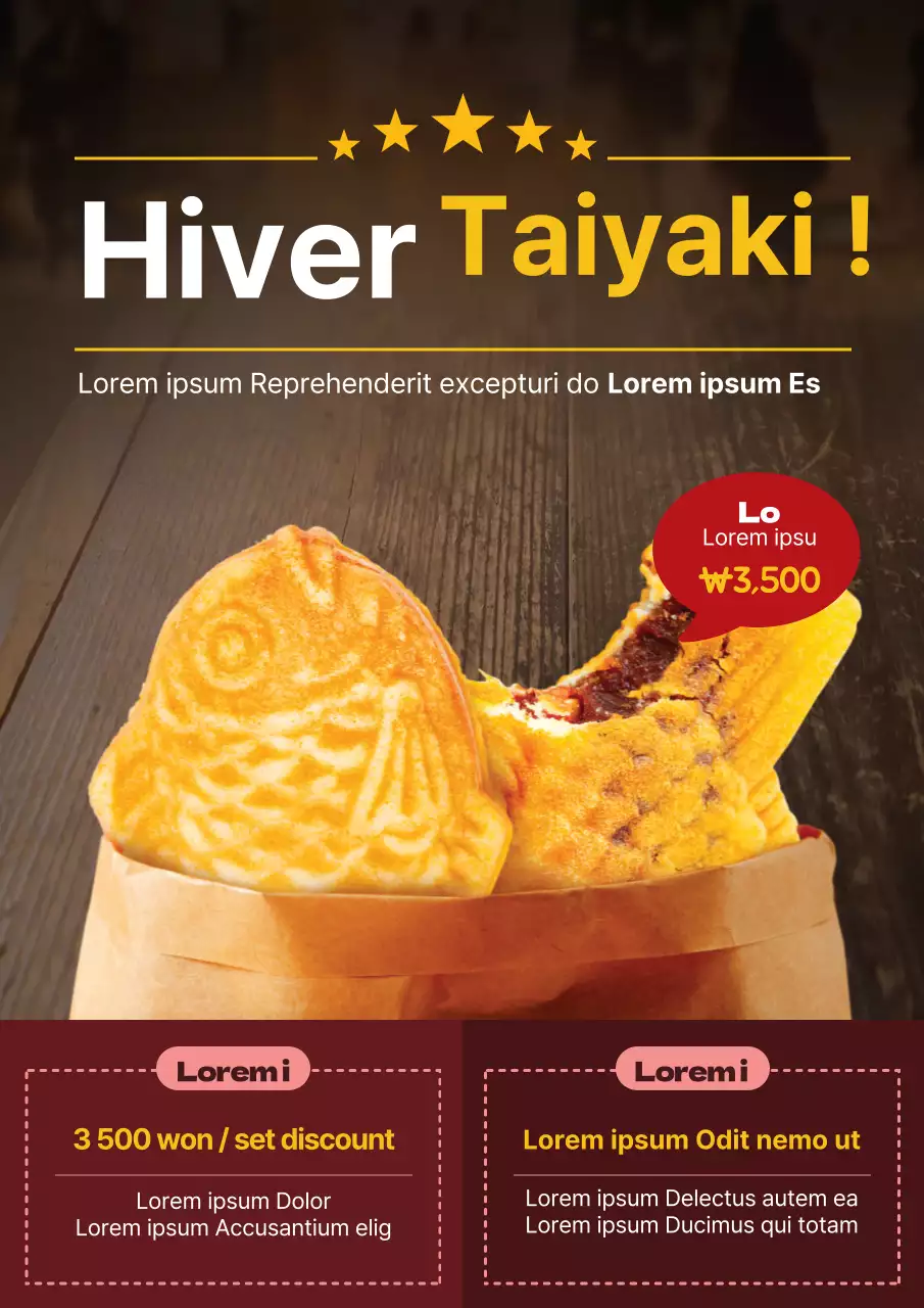 Cérémonie du taiyaki brun