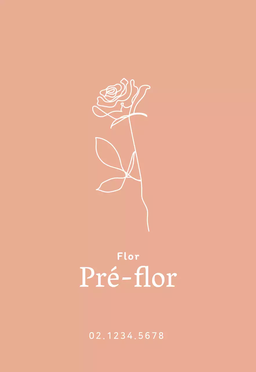 Rose Gold Luxuosa ilustração floral Placa de florista