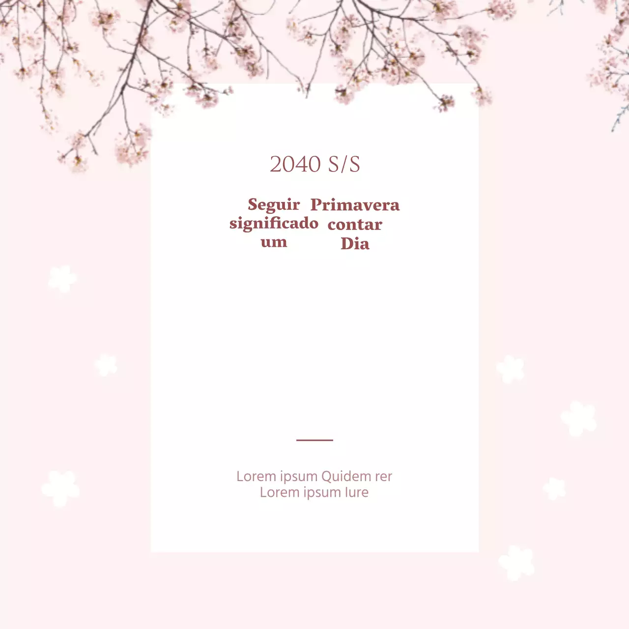 Promoção primavera Quente
