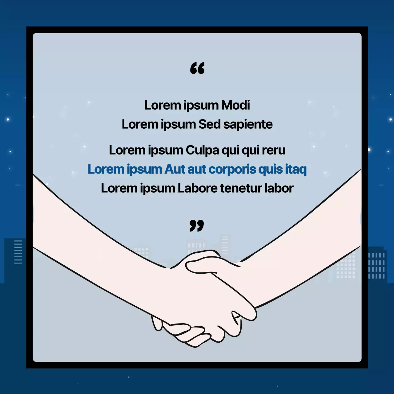 Comment gérer le bruit interstitiel avec des touches de bleu marine et d'orange ?