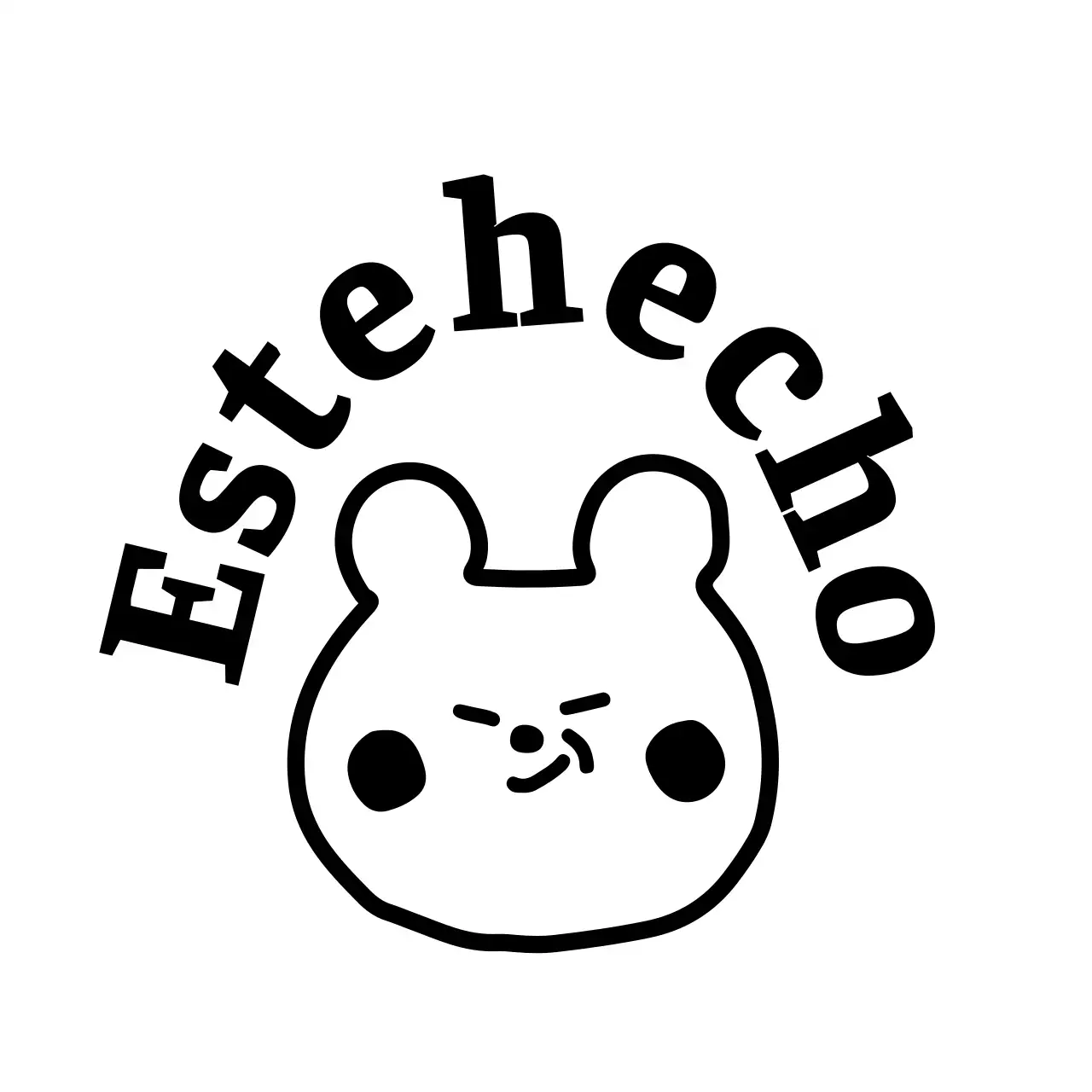 Merchandising con frases en negro que refuerzan la confianza y simpáticas ilustraciones de ositos de peluche.