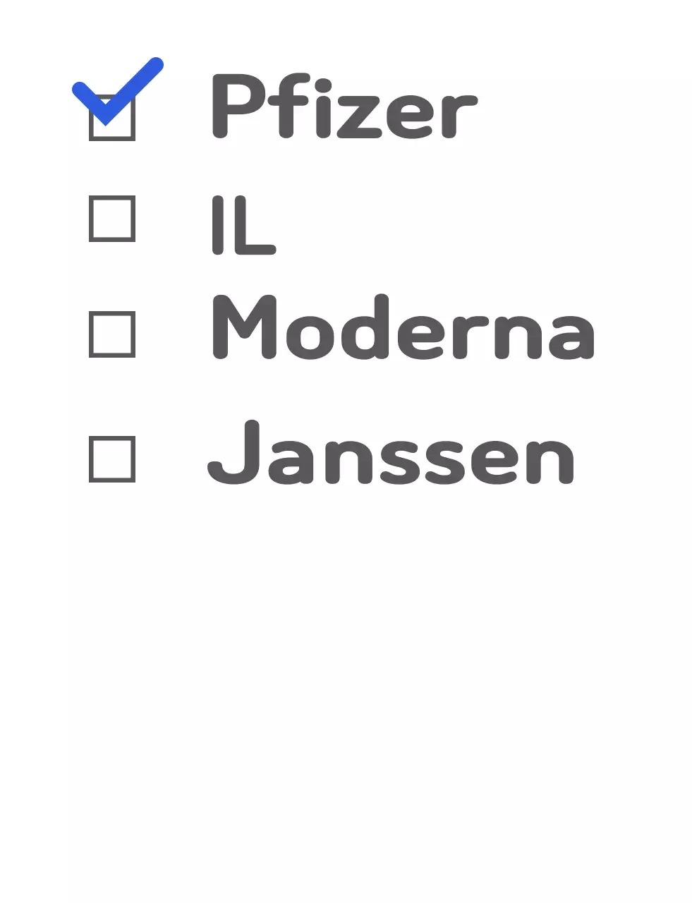 Maglietta blu per le vaccinazioni