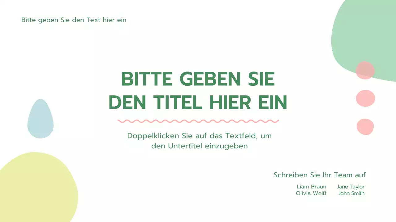 Eine frische grüne, abgerundete Psychologie Präsentation