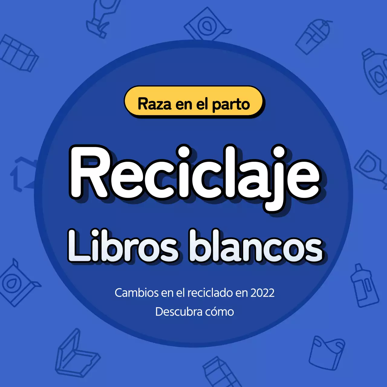 Guía sencilla para reciclar en azul