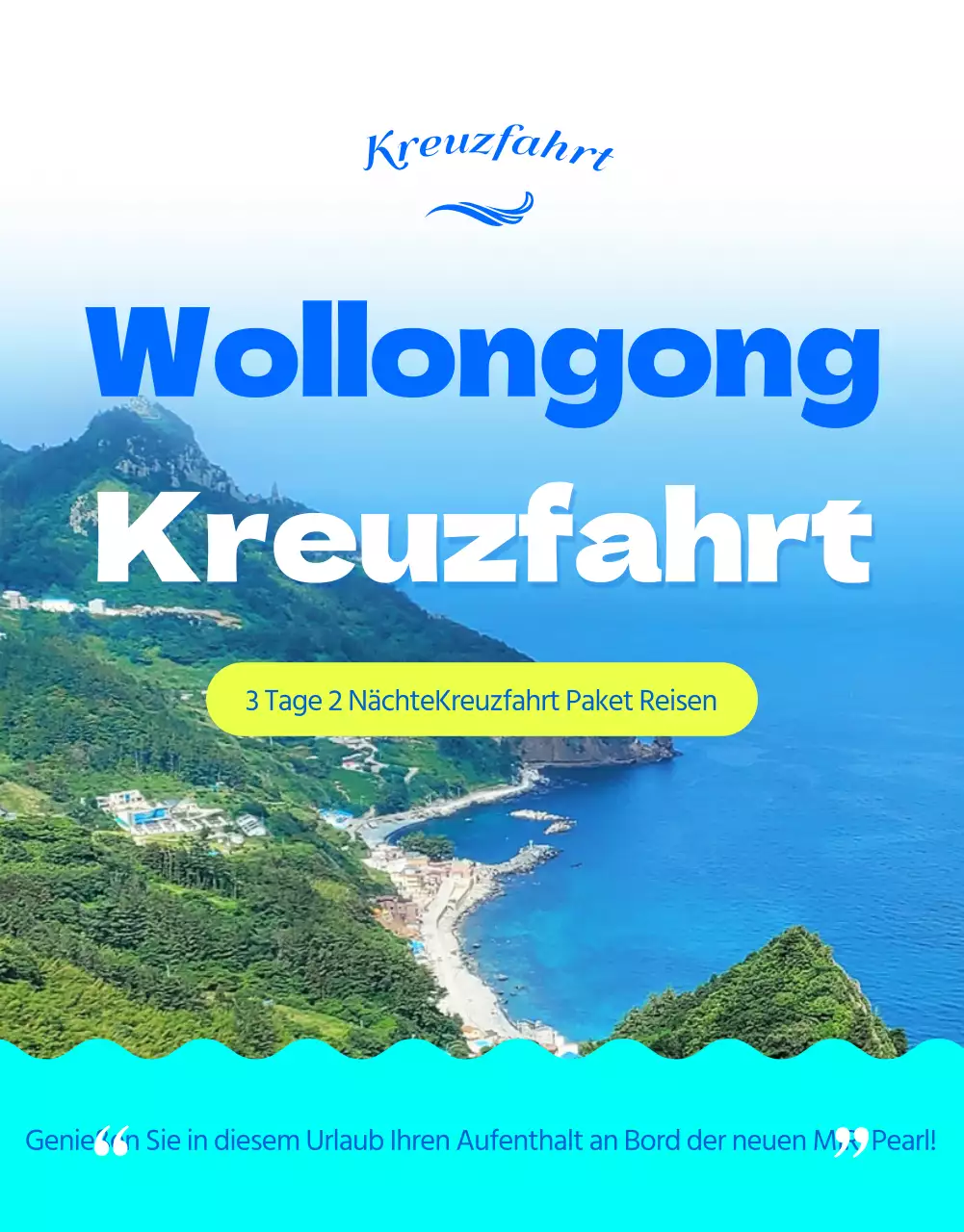 Kreuzfahrt nach Wollongong in kühlen Farben