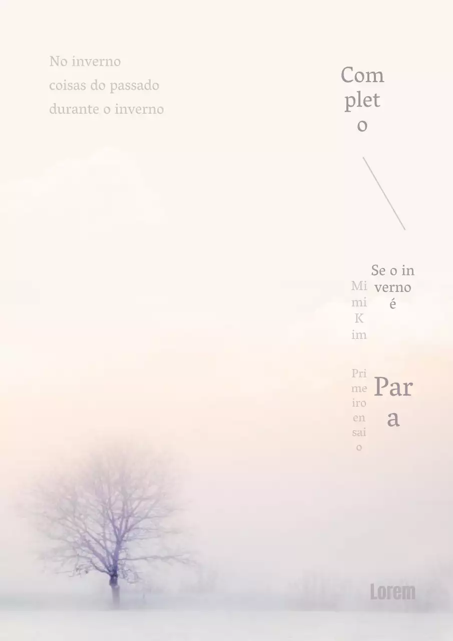 inverno em branco e esbranquiçado - ensaio pessoal