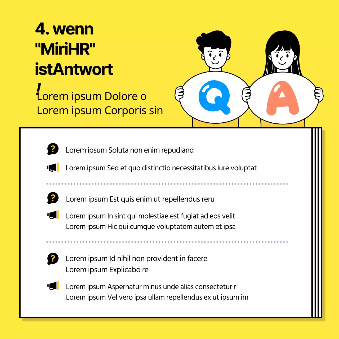 Gelbes Illustrationskonzept Arbeitsrechtsnovelle Gleichstellungsgesetz Leitfaden