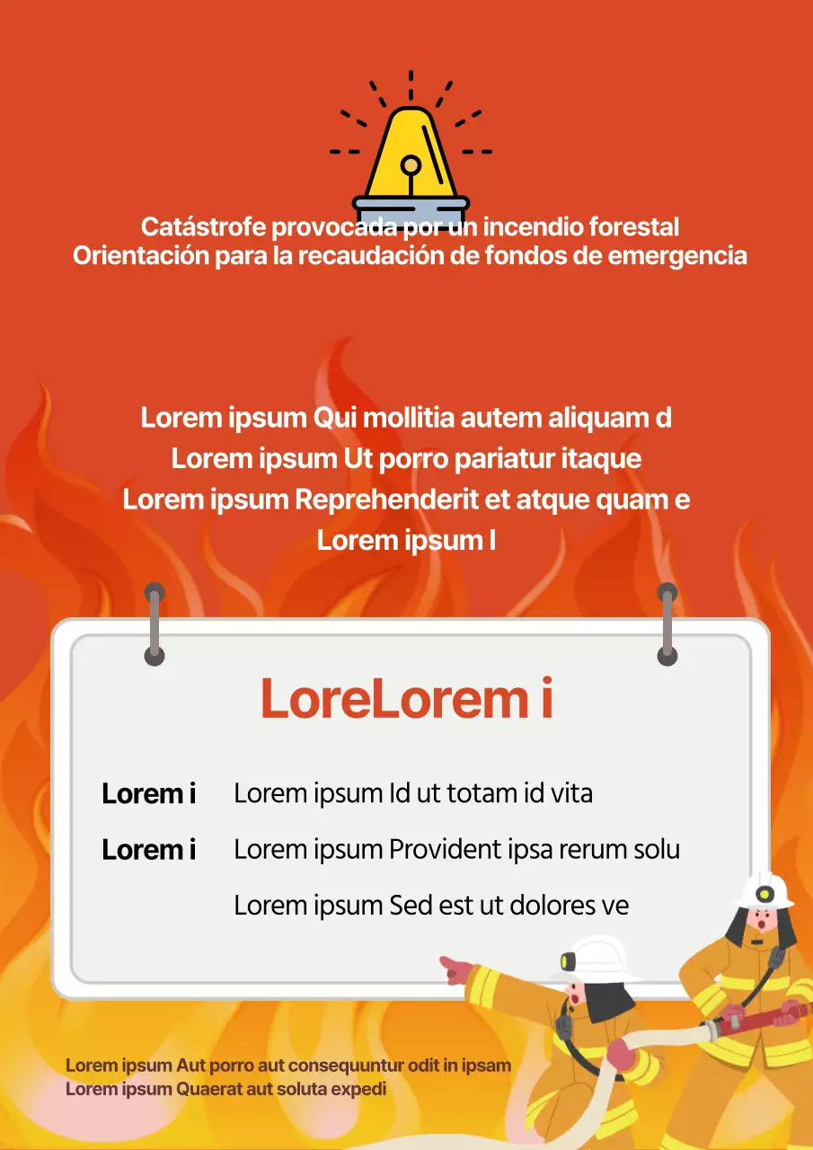 Guía de recaudación de fondos para la catástrofe de los incendios forestales rojos y amarillos