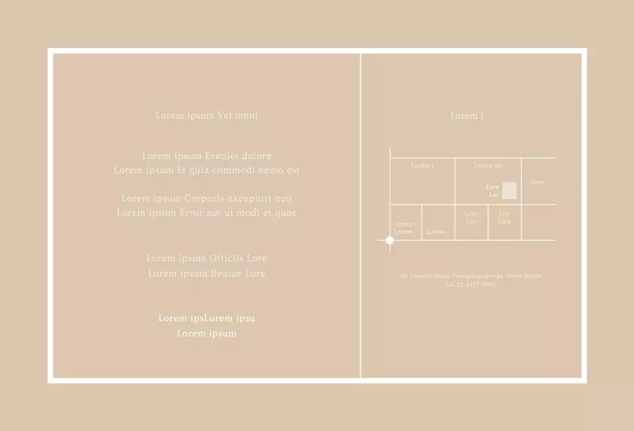 Horizontale ansichtkaart voor huwelijksuitnodigingen met een strakke look in beige tinten