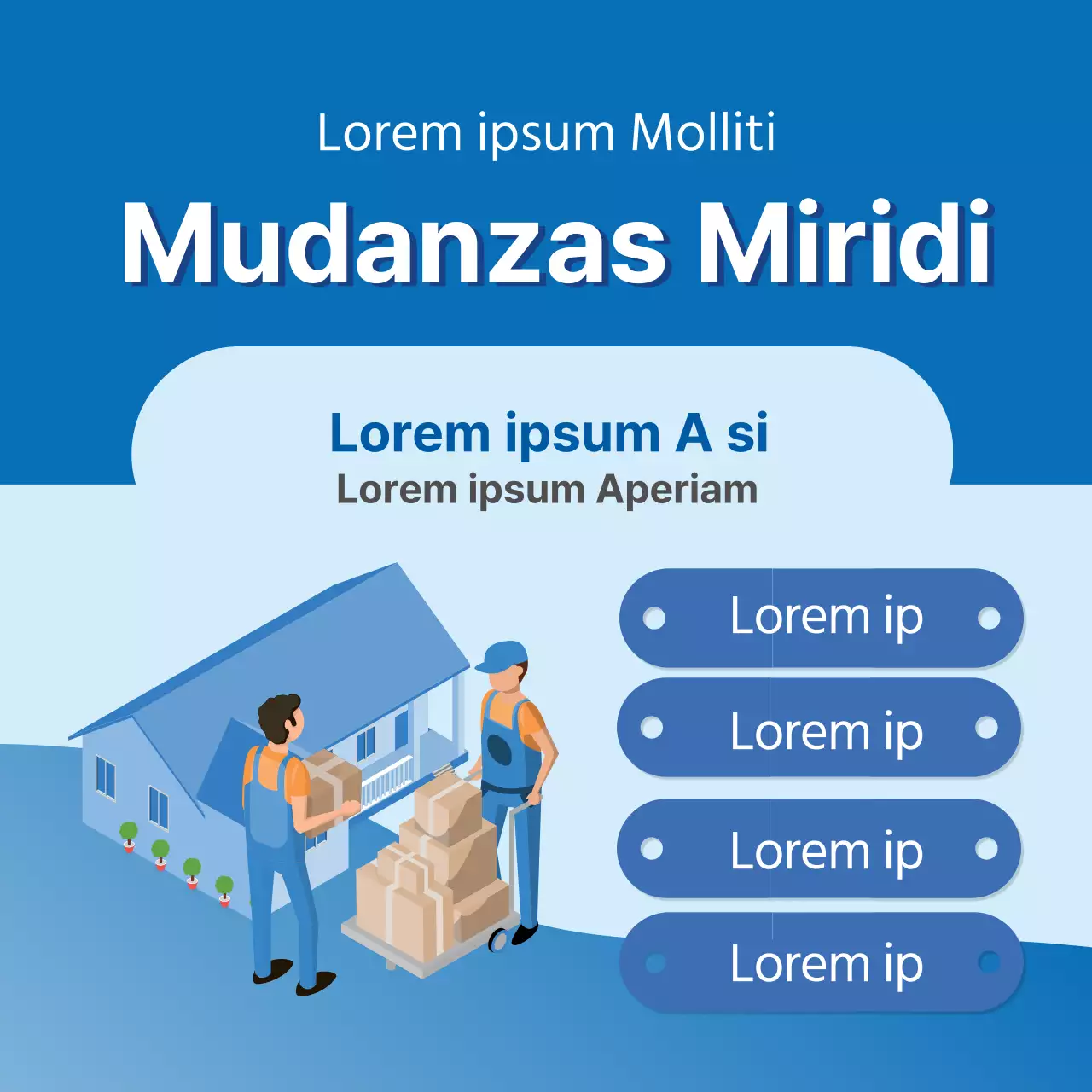 Blue Illustration promueve los servicios de mudanzas limpias