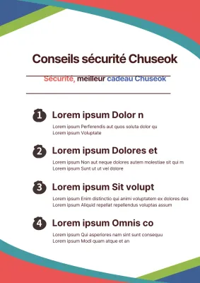 Conseils de sécurité pour Chuseok_Seposter