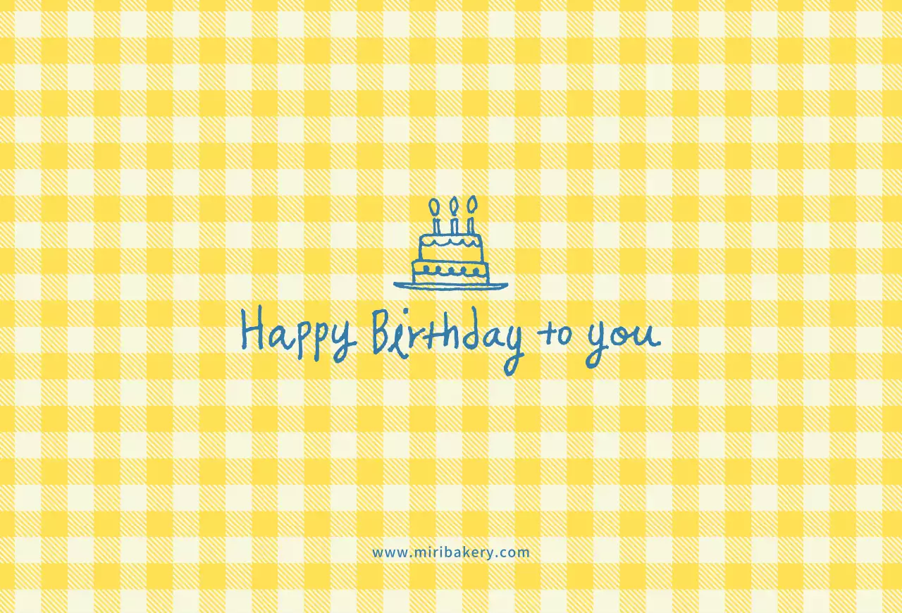 Carte postale d'anniversaire