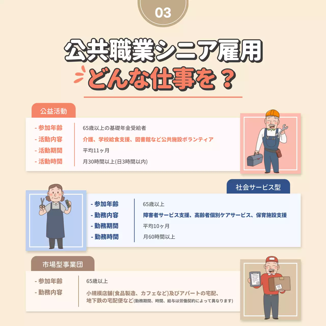 ベージュ かわいい 雇用 ポスター Instagram カルーセル