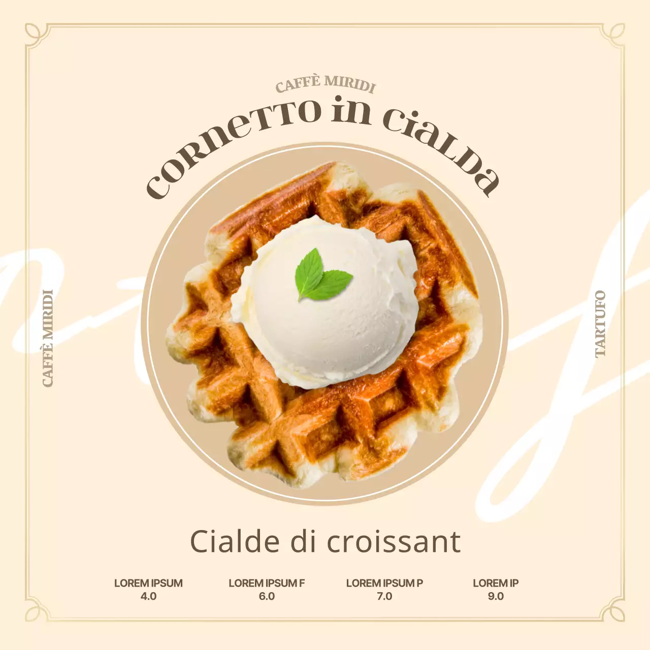 Striscione da caffè vintage giallo all'uncinetto