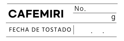 Diseño limpio y negro para las etiquetas de los granos de café