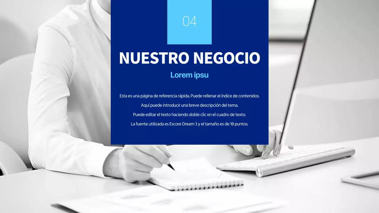 Carta de empresa minimalista