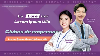 Miniatura de un grupo de afinidad de una empresa con un gráfico conceptual morado