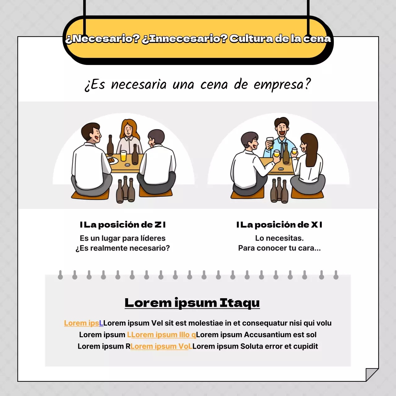 Una sencilla entrevista a un trabajador amarillo y gris