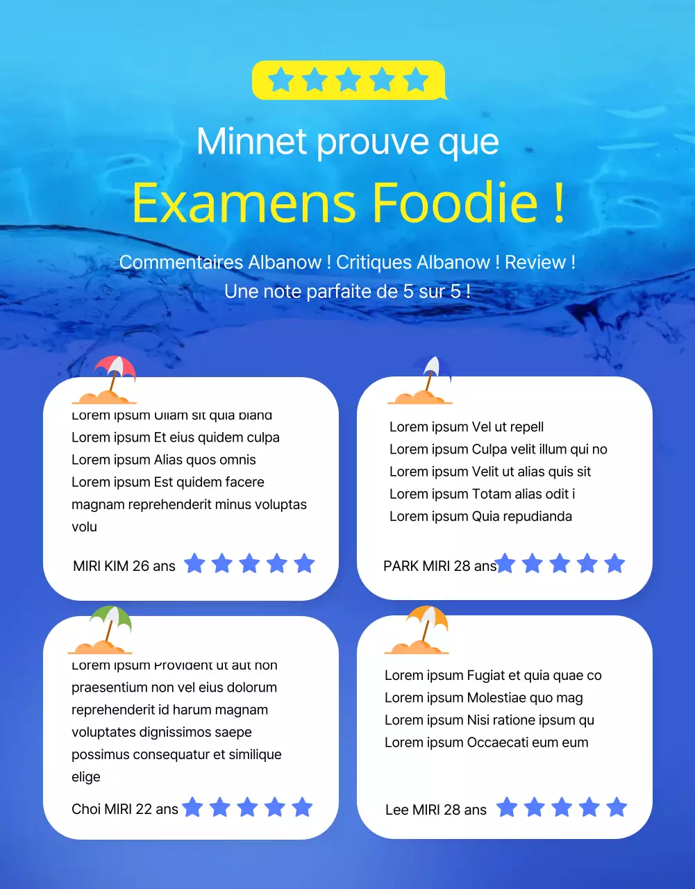 Détails de surf en bleu et jaune