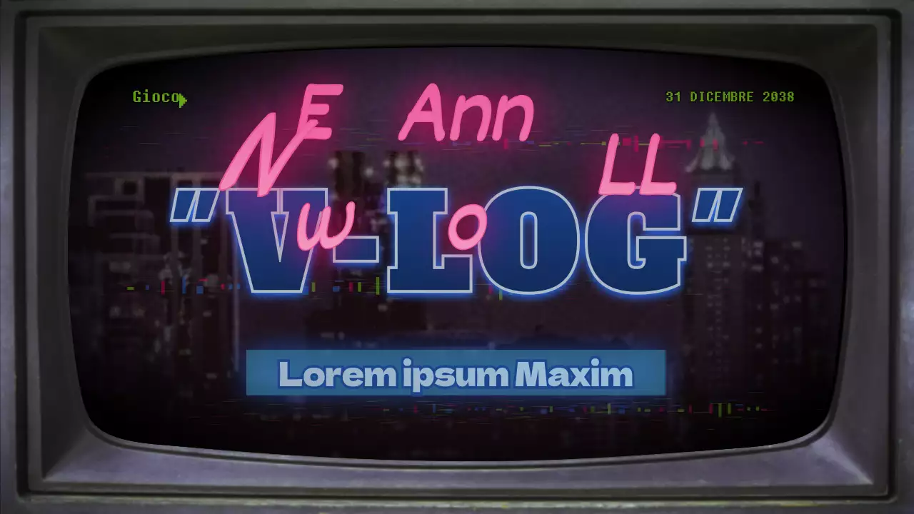 Vlog di Capodanno a tema retrò