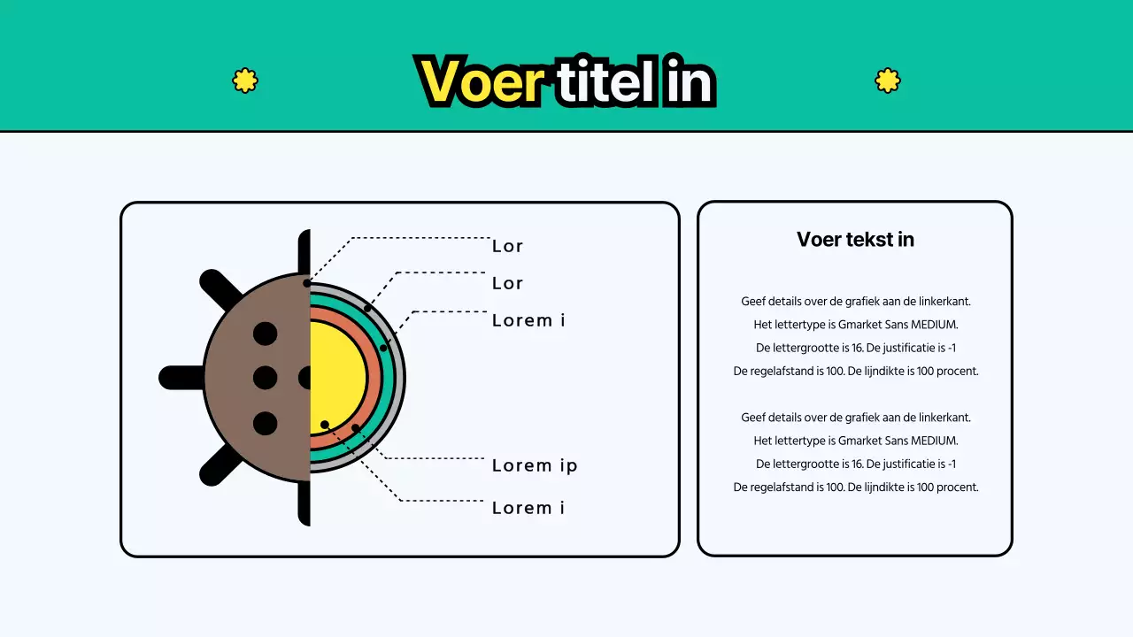 Milieubedeeltjes sjabloon