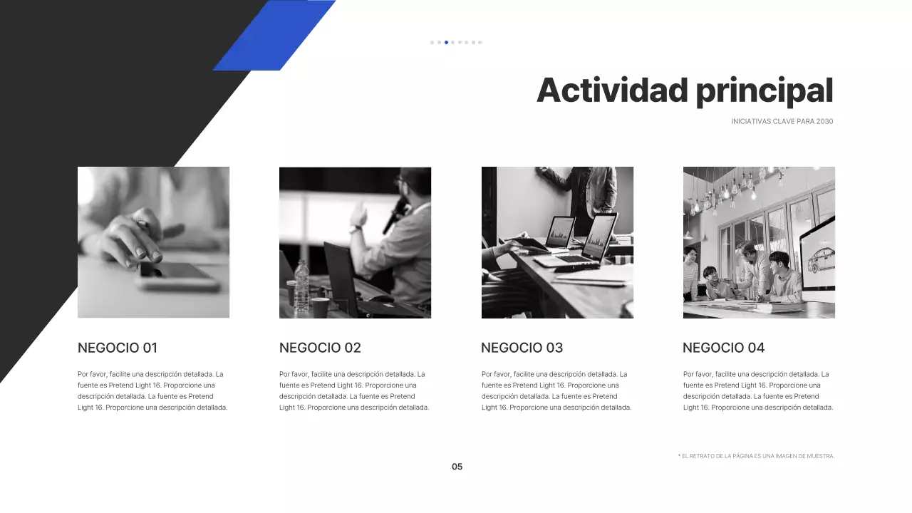 Informe Diagonal Pattern con Tono Negro Azul