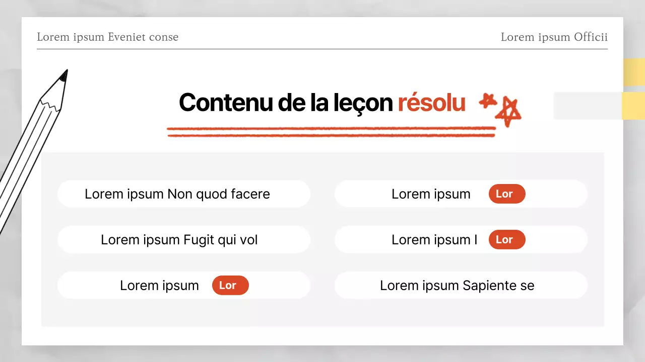 Réponses au test blanc et rouge de l'examen blanc et rouge