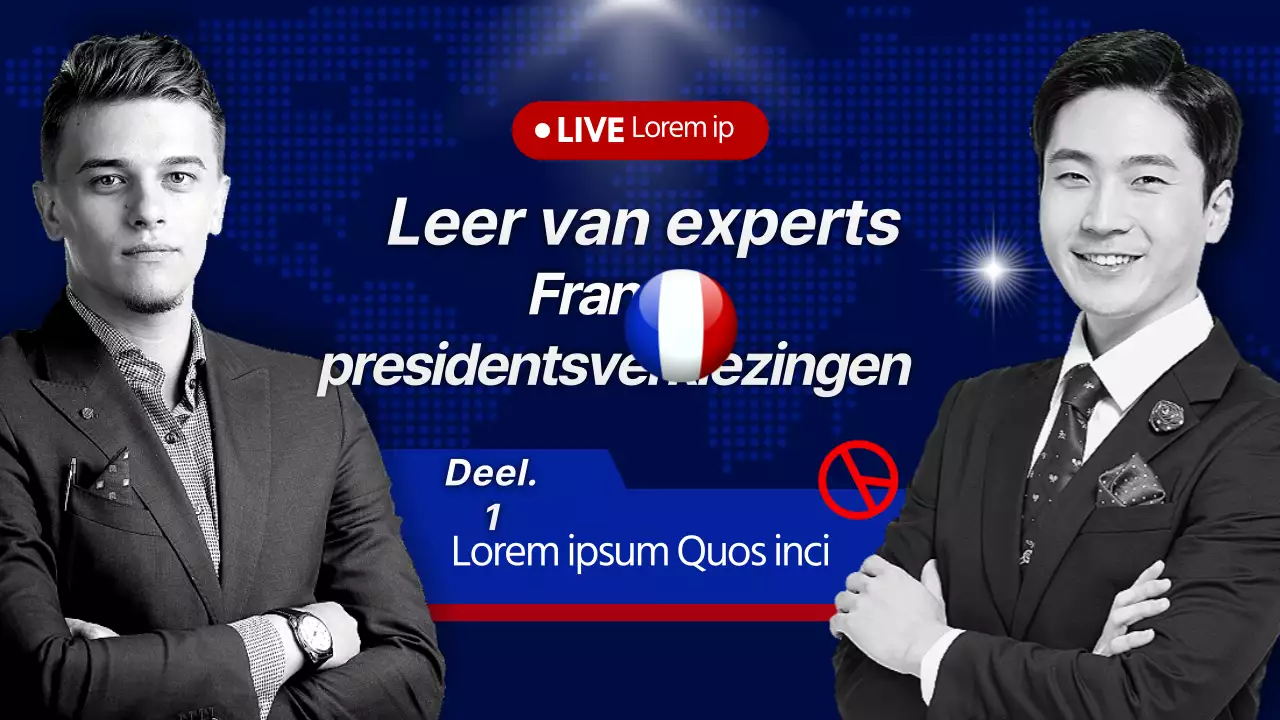 Professionele Franse presidentsverkiezingen uitgelegd in blauw en rood