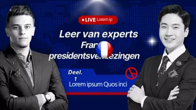 Professionele Franse presidentsverkiezingen uitgelegd in blauw en rood