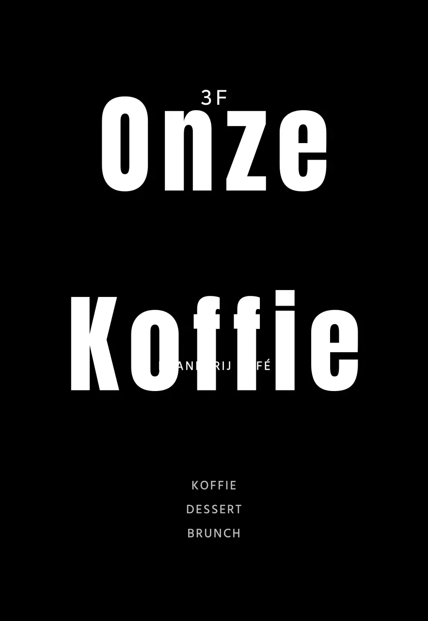 Zwart eenvoudig cafélogobord voor café