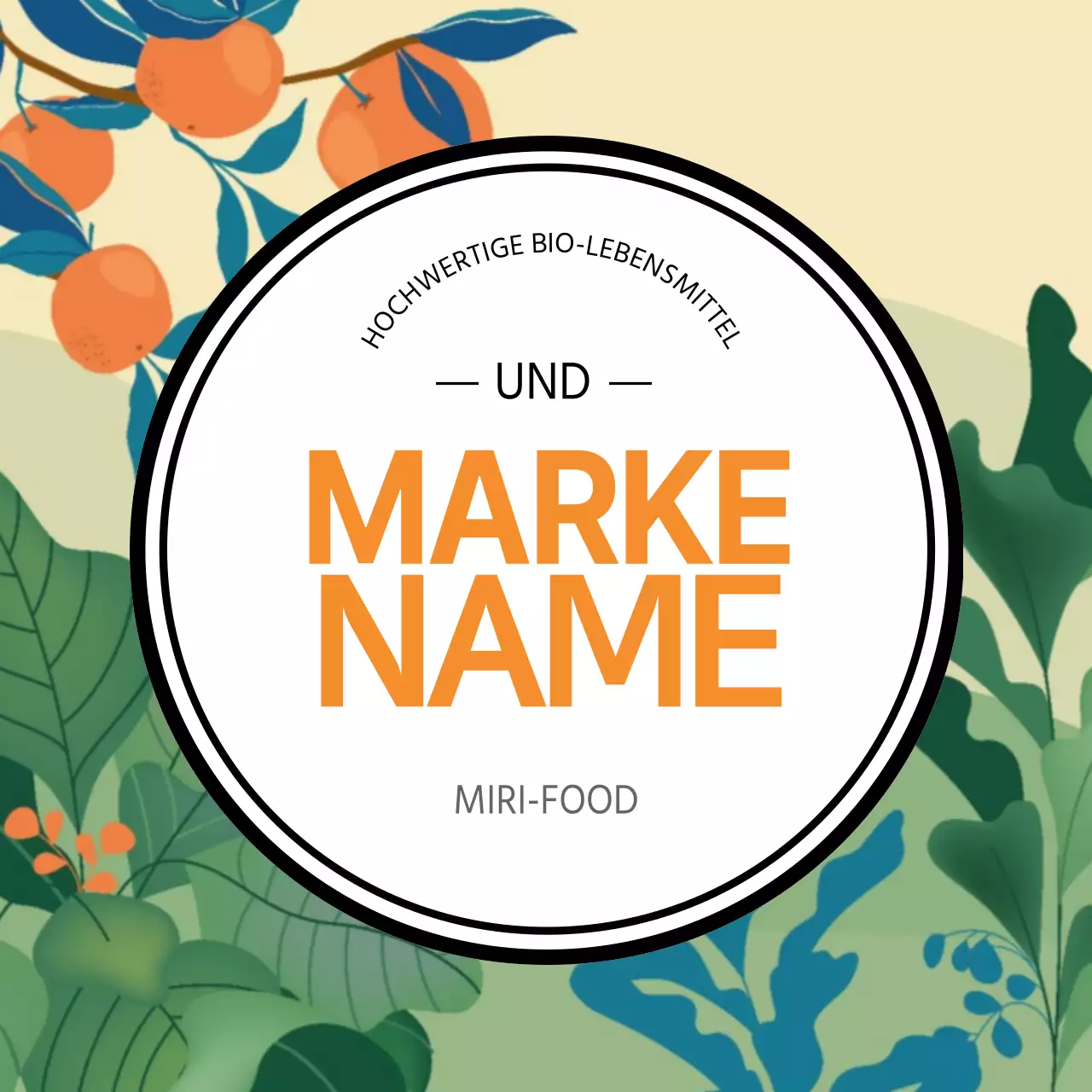 Illustrierte bunte Luxus-Markenaufkleber