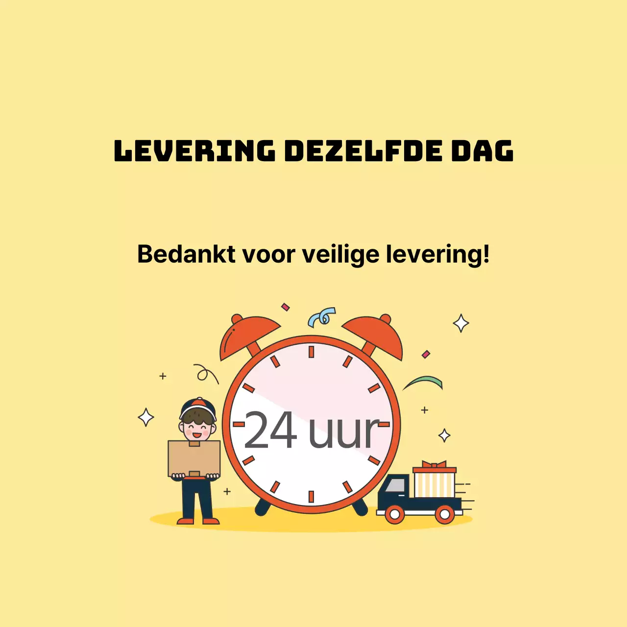 Levering dezelfde dag