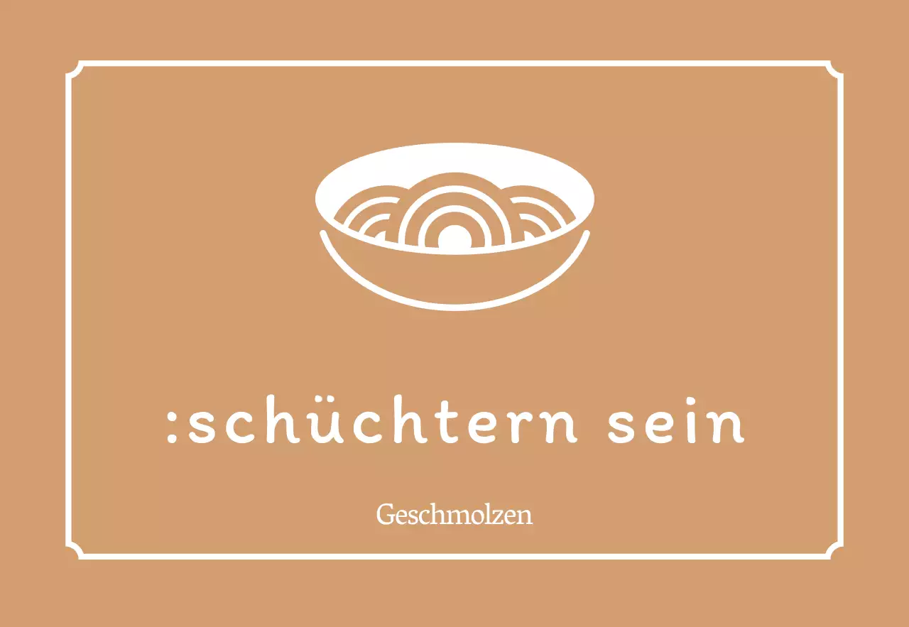 Einfaches koreanisches Restaurantschild in Gold