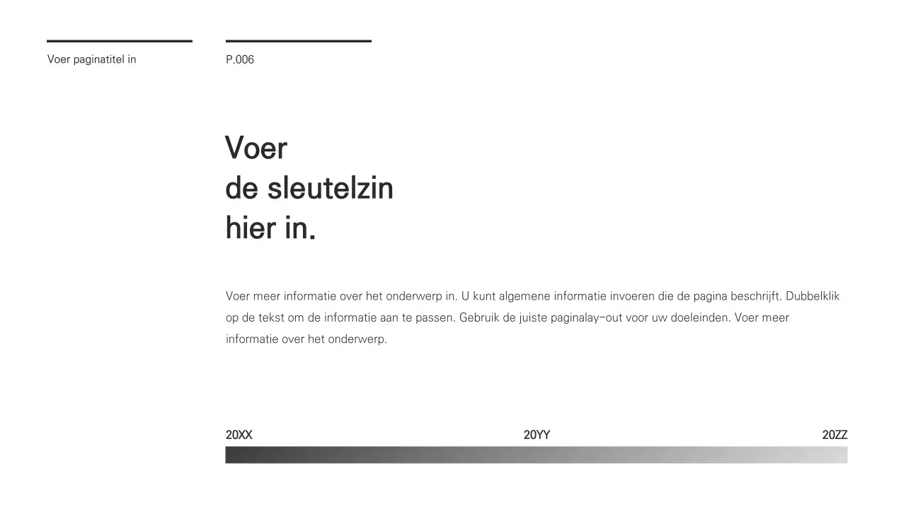 Een chique presentatie