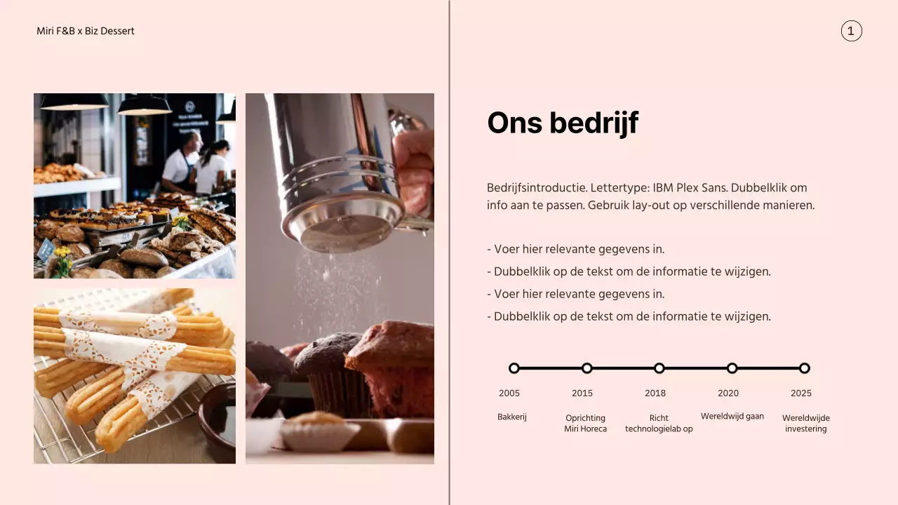 Geel en pastel dessert merksamenwerkingsvoorstel