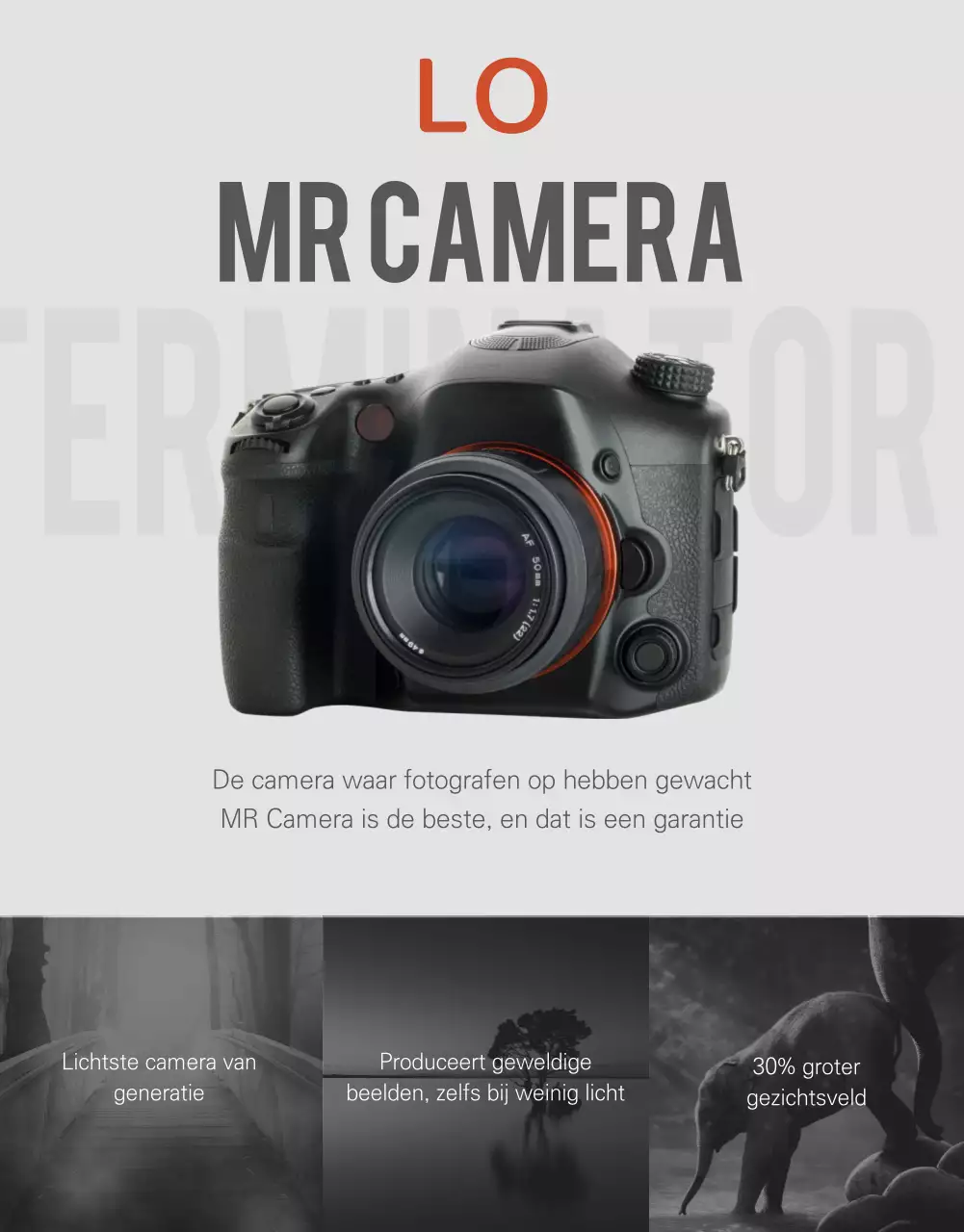 Pagina met cameradetails