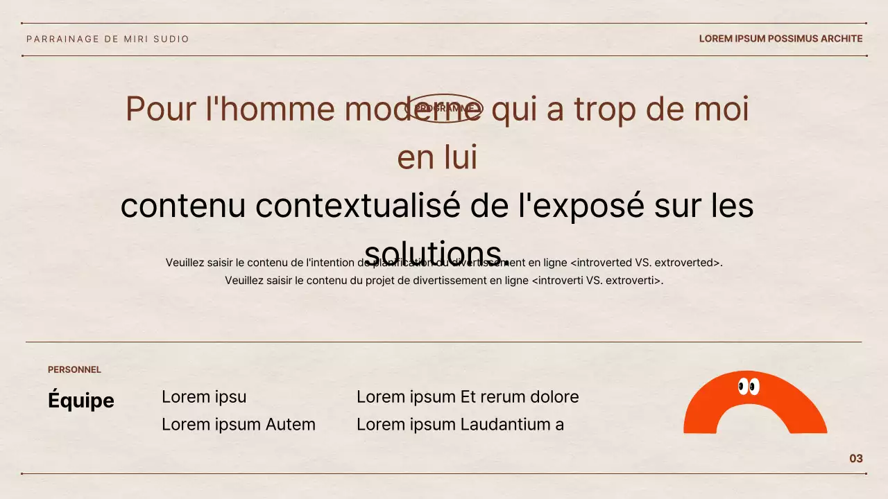 La proposition de Hyun Chan, talentueux internaute, avec un fond en papier et des formes géométriques colorées