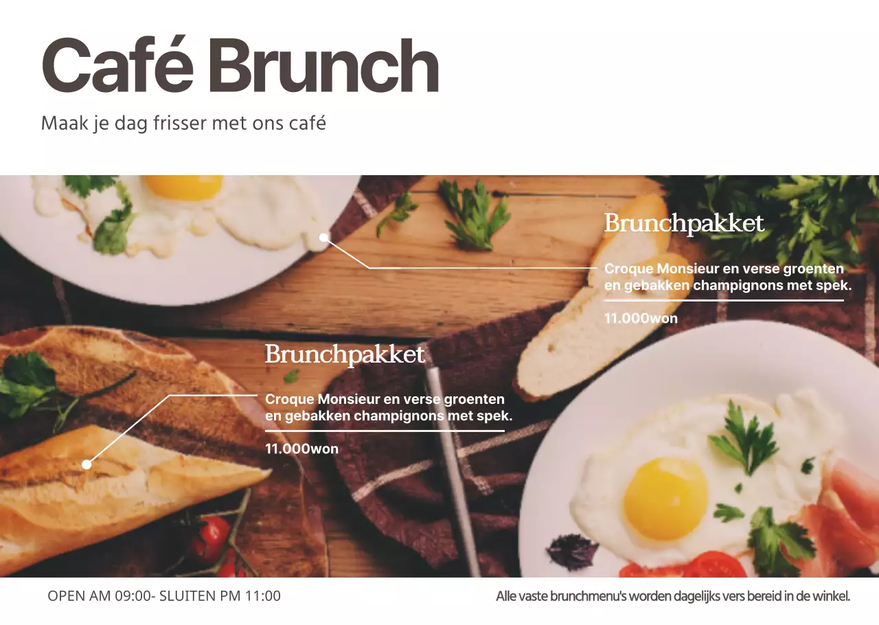 Eenvoudige fotografie over transparanten voor restaurants