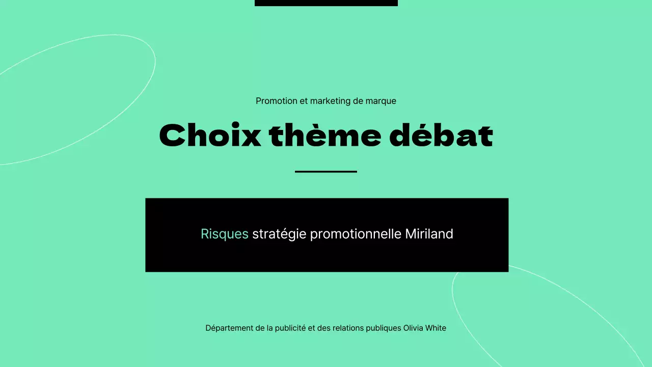 Annonce des tâches de marketing de la marque de couleur verte