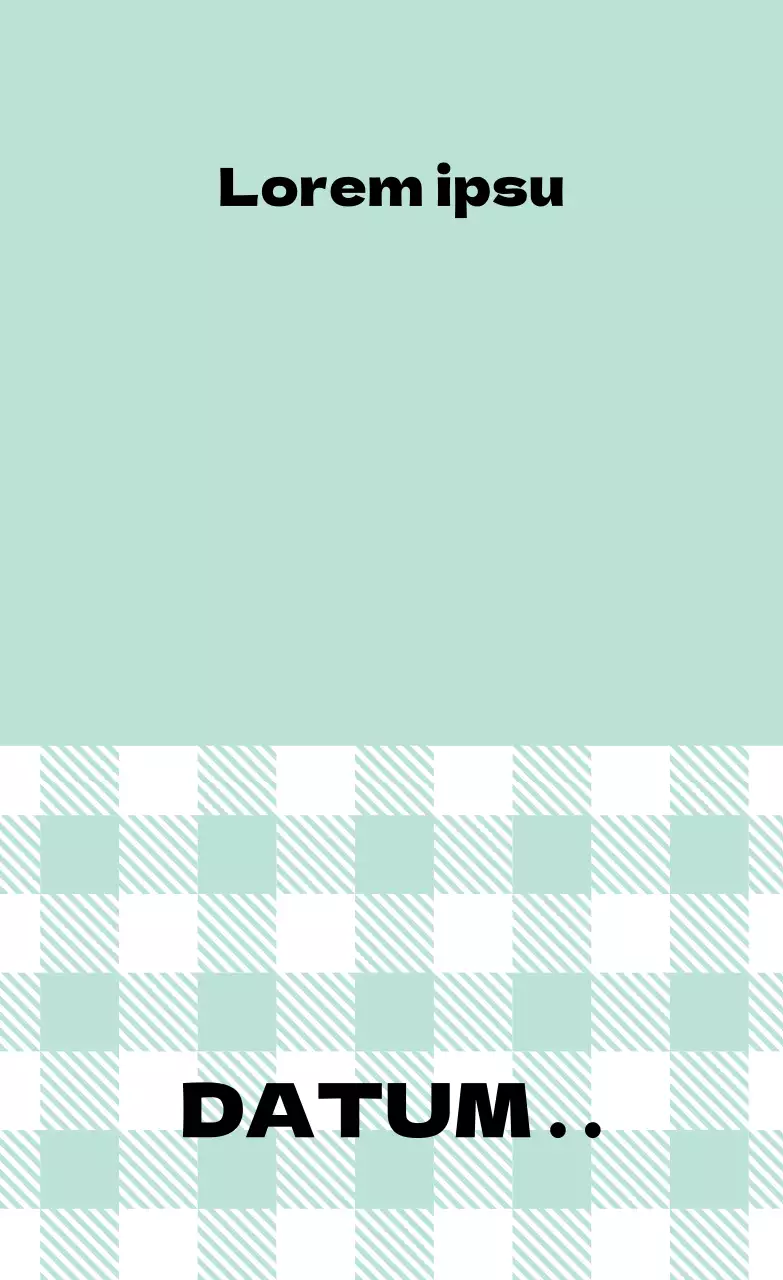 Mint karierte Küchenetiketten